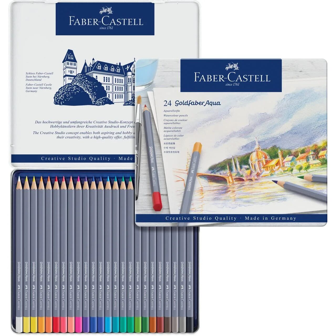 Faber castell акварельные. Карандаши Faber Castell Goldfaber. Карандаши Фабер Кастелл 24. Faber Castell 24 цвета карандаши. Фабер Кастелл Акварельные.