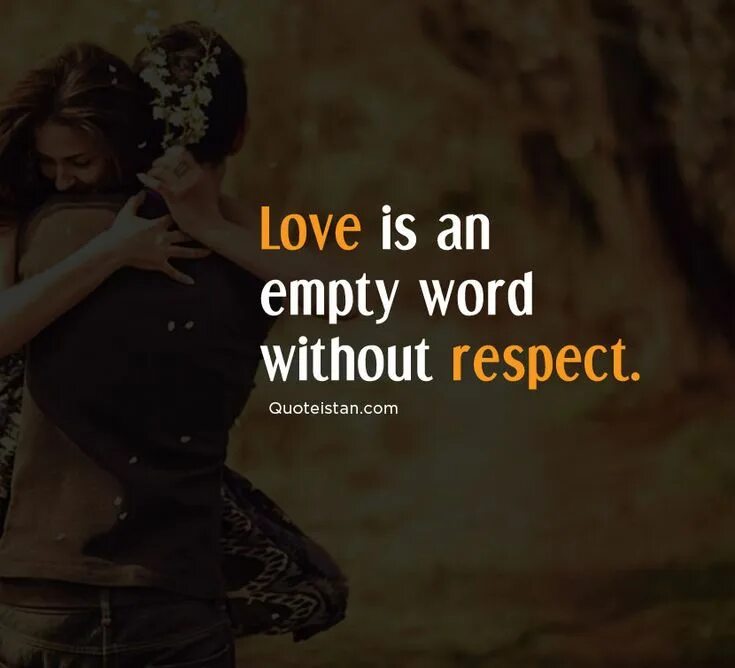 Empty words. You me and empty words.