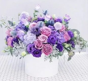 С днем рождения фиолетовые цветы