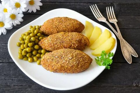 Котлеты по киевски в духовке время