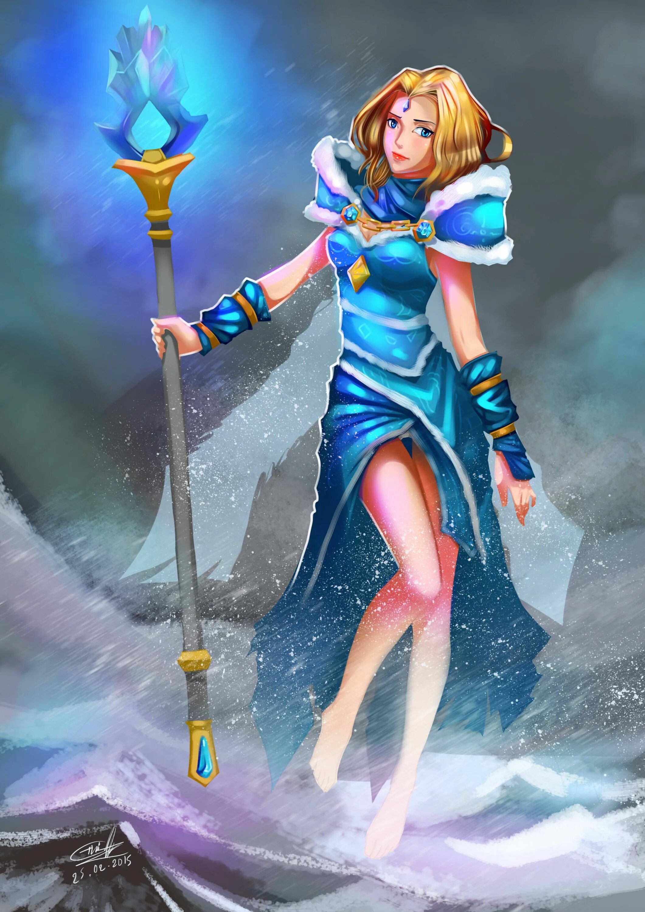 Кристал мейден. Crystal Maiden Dota 2. Dota 2 Кристал мейден.