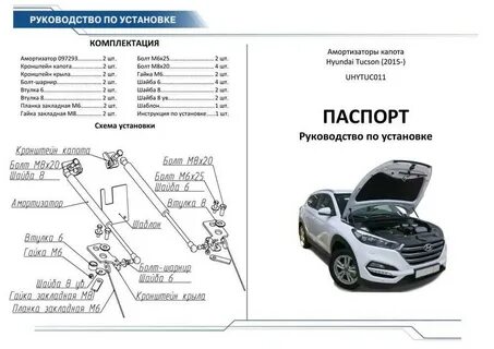 Газовые упоры туссан