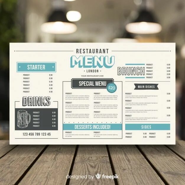 Menu layout