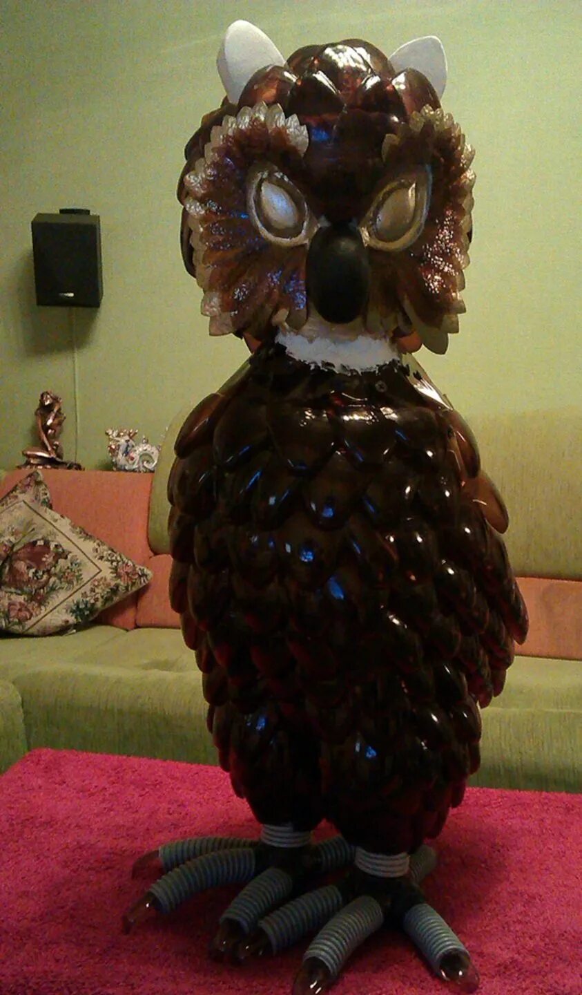 сова из пластиковой бутылки. сова из пластиковых бутылок для сада. поделка сова из пластиковой бутылки. сова из пластиковых бутылок. поделка сова из пластиковой бутылки.