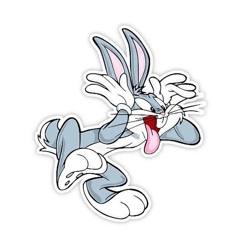 Кролик Багз Банни. Стикеры Багз Банни. Термонаклейка Bugs Bunny. Багз Банни наклейка на авто. Забудь про завтра