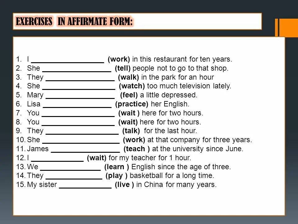 Present perfect continuous exercise 2. English grammar sequence of tenses exercises. sequence of tenses упражнения. упражнение sequence of tenses на английском языке. sequence of tenses exercises.