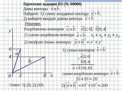 Даны векторы егэ