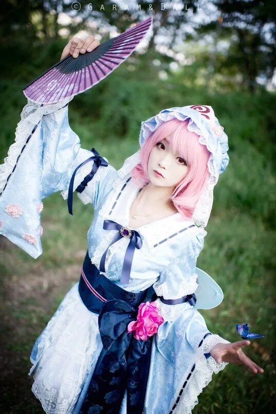 Cosplay play. Ююко Сайгёдзи. Yuyuko saigyouji. Touhou косплей. Косплей Тохо Ююко.