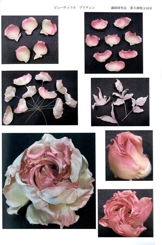 Техники цветов из ткани. Японская техника цветоделия. Цветы из ткани по японской технологии. Цветы из ткани японская техника. Цветоделие из ткани.