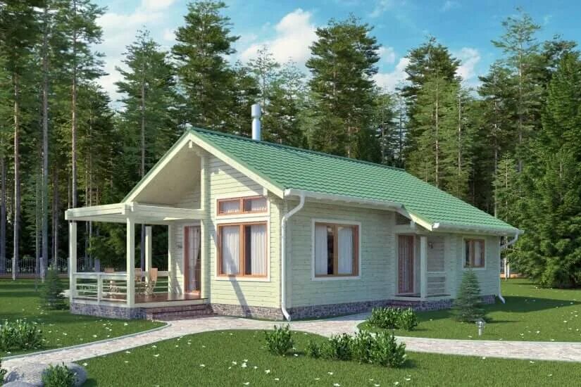 Комплект дома спб. Веранда к деревянному дому проекты. Одноэтажный брусовой дом. Финский дом с террасой. Небольшой одноэтажный дом из бруса.