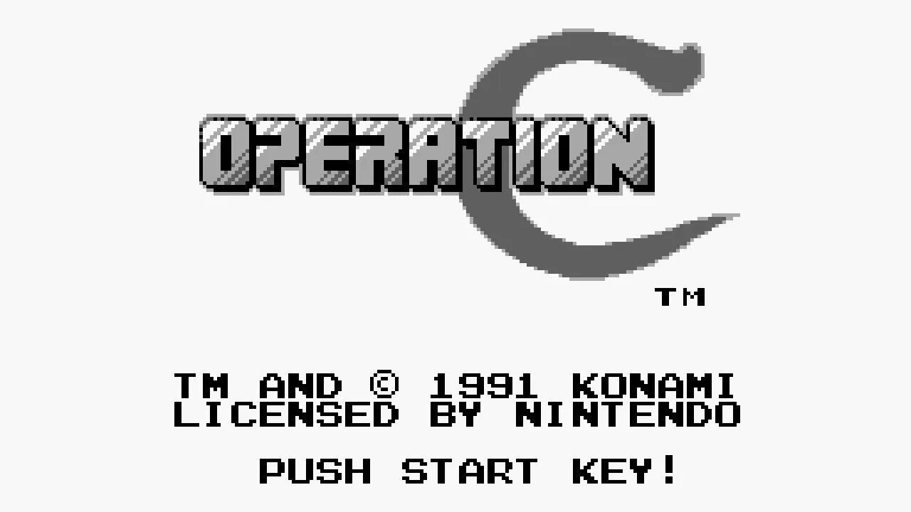 Operation c. Game boy operation. лицензия konami.