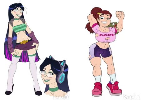 Twitch streamer Candy and fitness instructor Grenda Gravity Falls.