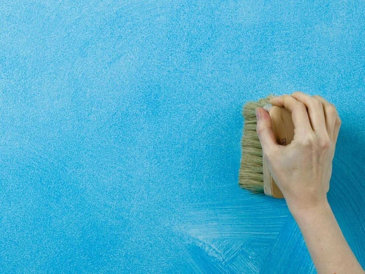 Как фактурно покрасить стены