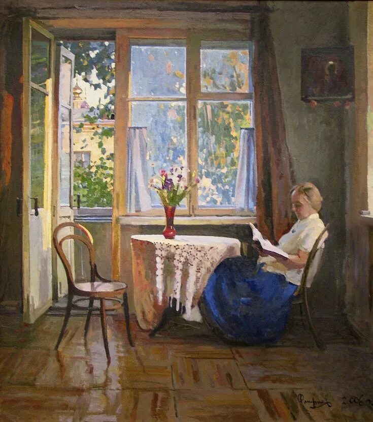 Рассказ столик у окна. Художник randy van beek. Живопись в интерьере. Женщина у окна живопись. Художник stephen darbishire.