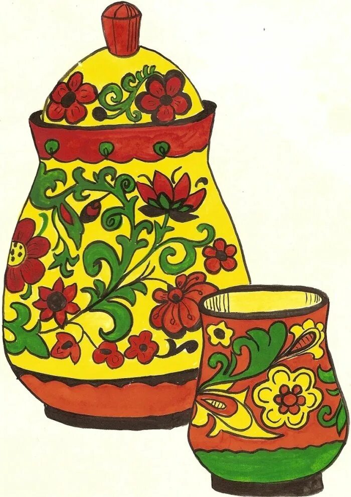 Декоративно прикладное искусство рисование. Расписная деревянная посуда. Хохлома для детей. Хохлома. Посуда хохлома для детей.
