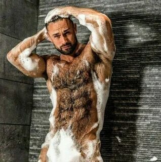 Bedfellows Presents 842 - Men Showering GAY SHOWERING BODYHAIR BEARDS. 