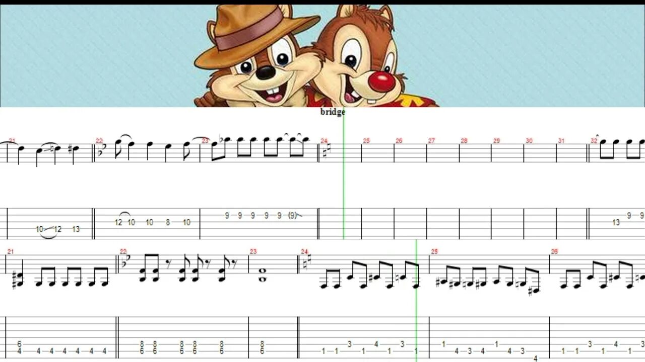 Песня чипи чипи 1 час. Табулатура чип и Дейл. Чип и деил табы. Чип и Дейл Ноты. Чип и Дейл Ноты для гитары.