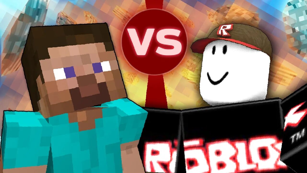 Roblox minecraft. Майн против РОБЛОКС. РОБЛОКС vs майнкрафт. Майнкрафт против РОБЛОКСА. Майнкрафт против роблакса.