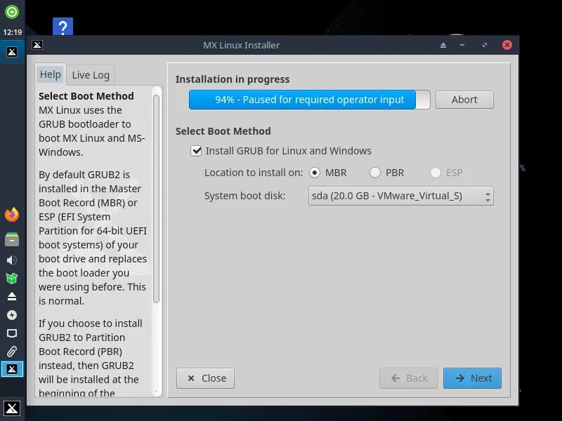 Mx linux установка