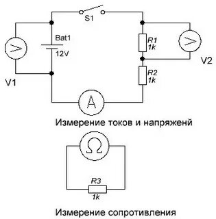 Измерение сопротивления тока