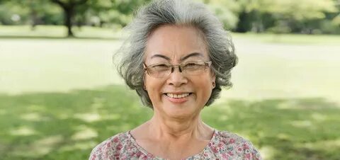 Asian old woman