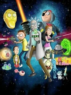 Рик и морти постер