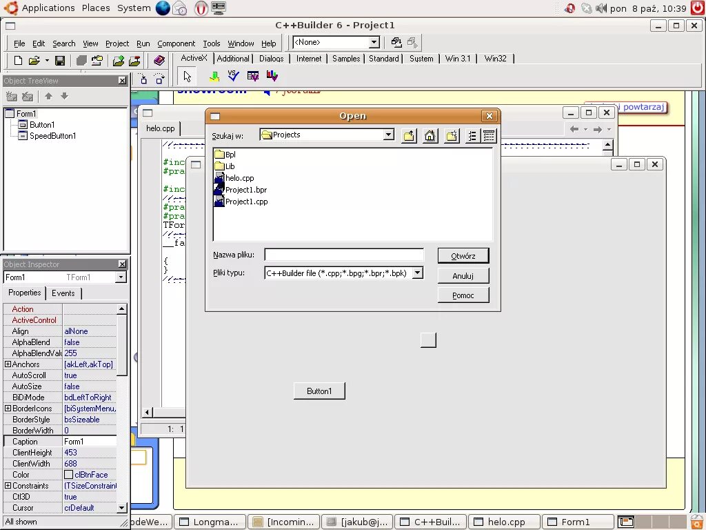File builder. C++ builder 6. borland c++ 5.5. borland c++ builder enterprise 6.0. c++ builder интерфейс.