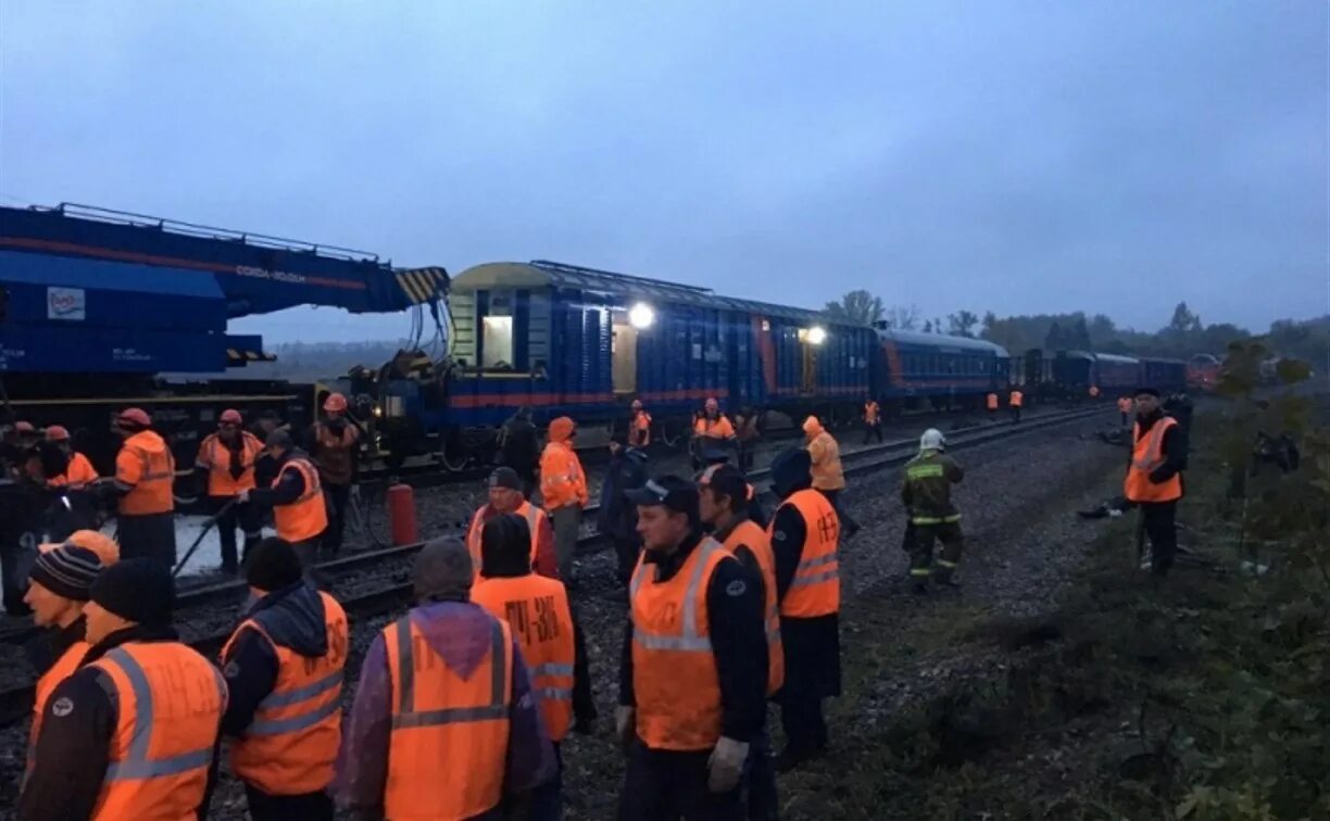 Крушение поезда в Тульской области грузового. Сход поезда Воловский район. Восстановительный поезд Тула. Сход поезда.