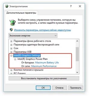 Режим электропитания