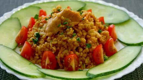 Булгур в мультиварке с курицей и овощами