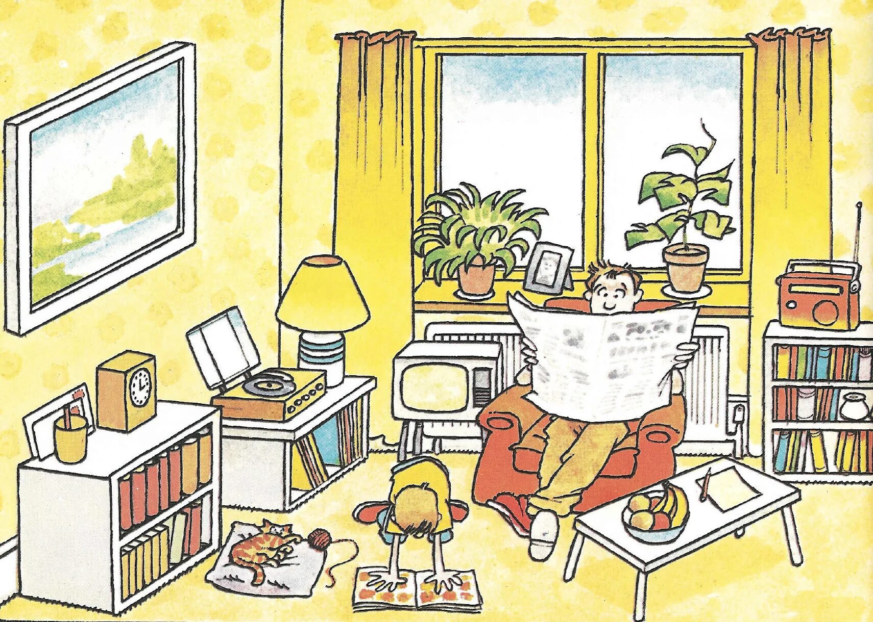 There are people in the room. Prepositions of place описывать картинку. Комнаты для отработки there is there are. Describe a Room. Prepositions of place Room.