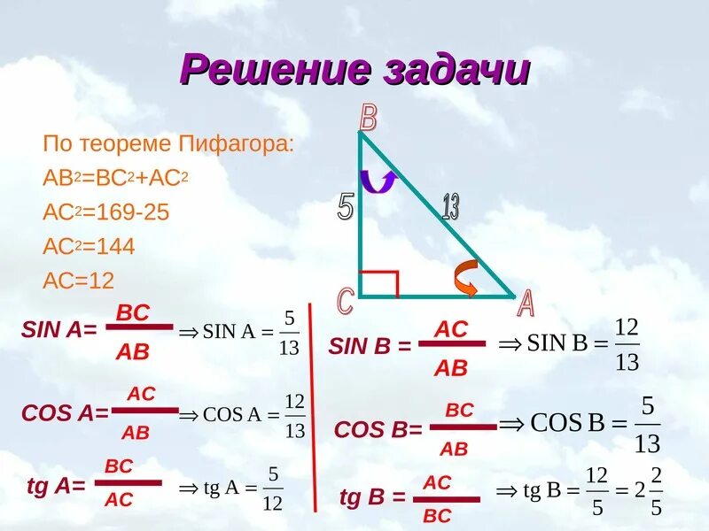 Котангенс угла c. Теорема синусов задачи с решением. Теорема Пифагора косинус и синус. Геометрические задачи на теорему синусов. 8 Класс геометрия решение задач косинус косинус тангенс.