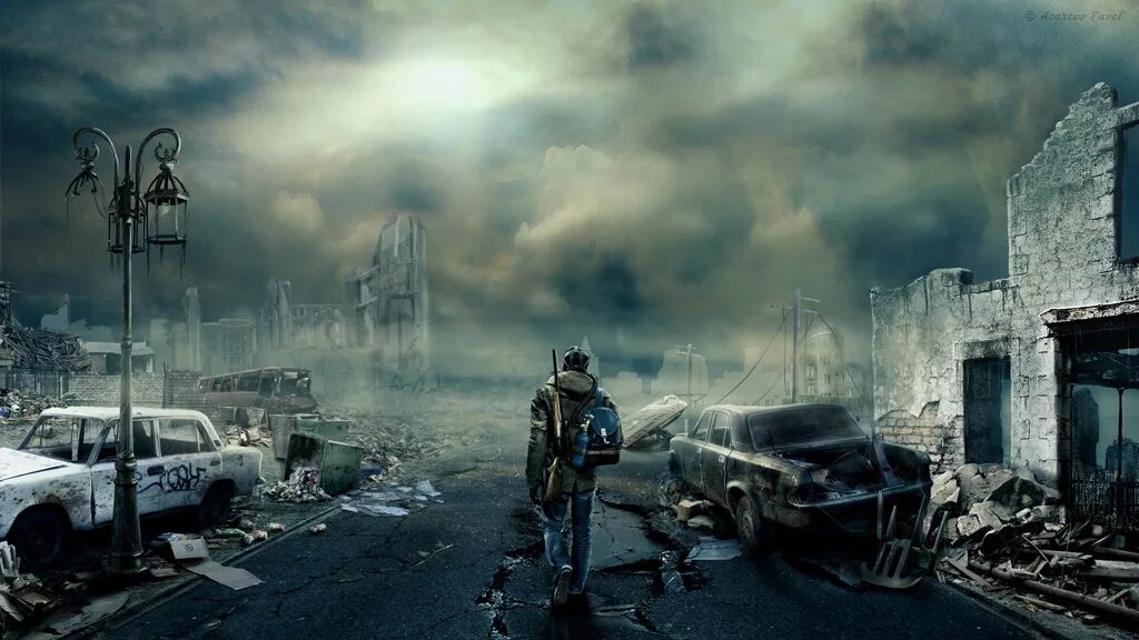Разрушенный мир. Разрушенный город. Ядерный постапокалипсис.