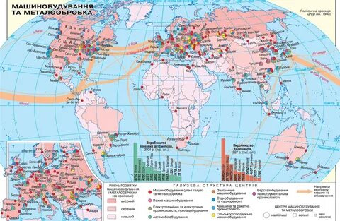 Страны с высоким уровнем развития машиностроения