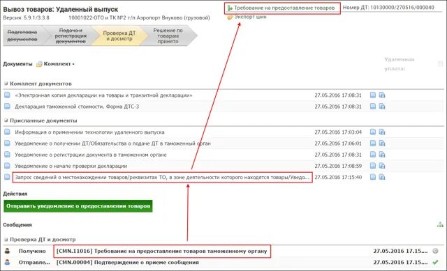 Код таможенного органа. Удаленный выпуск товаров. Подтверждение покупки товара для таможни. Уведомление таможенного органа о вывозе товаров. Требование о выдаче товара с таможни.