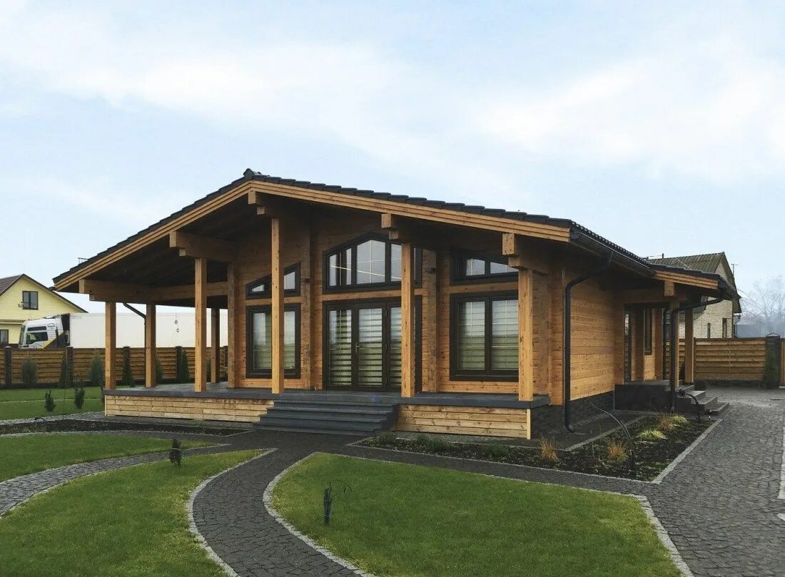 Дом из профилированного бруса Maison bois, Batiment en kit, Chalet de jardin hab