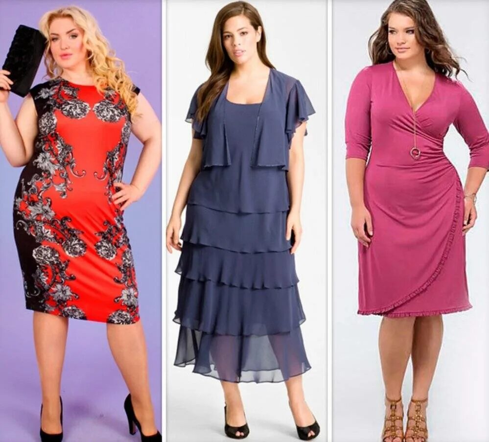 Какой фасон платья. Платья на крупных девушек. Платья для женщин с широкими бедрами. Летние офисные платья для полных. Платья для полненьких женщин.