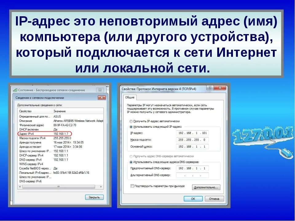 Запись айпи адреса
