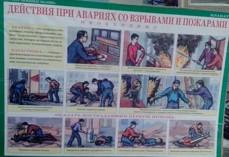 Поведение во время пожара взрыва