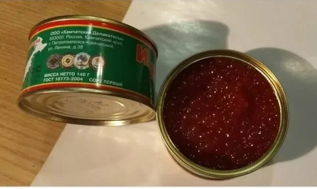 Икра красная 125 грамм как выглядит банка Неактивно
