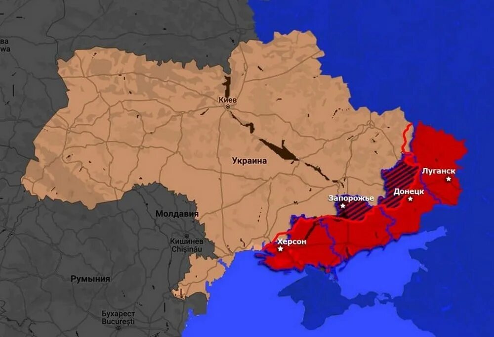 Новые территории России в 2022. Новые территории России. Границы Украины на карте. Территория России и Украины. Страны входящие в украину