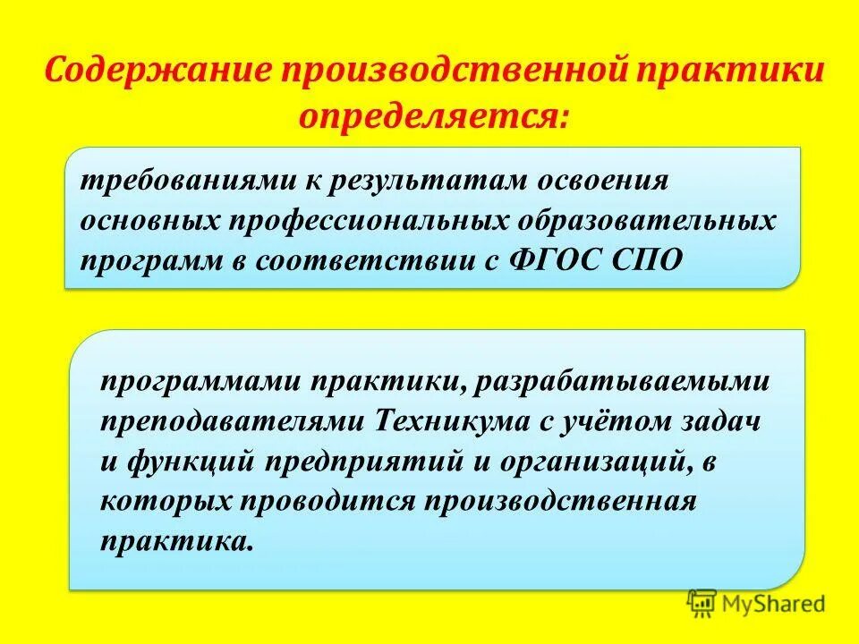 Требования к результатам освоения программы спо