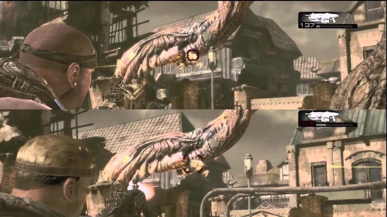 Gears 5 играть вдвоем на одном пк. Gears 5 сплит скрин.