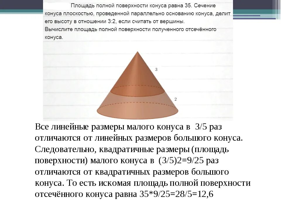 Размер основания конуса. Площадь полной поверхности конуса р. Площадь полной поверхности отсечённого конуса. Площадь полной поверхности конуса равна. Площадь полной поверхности конуса равна 32.5.