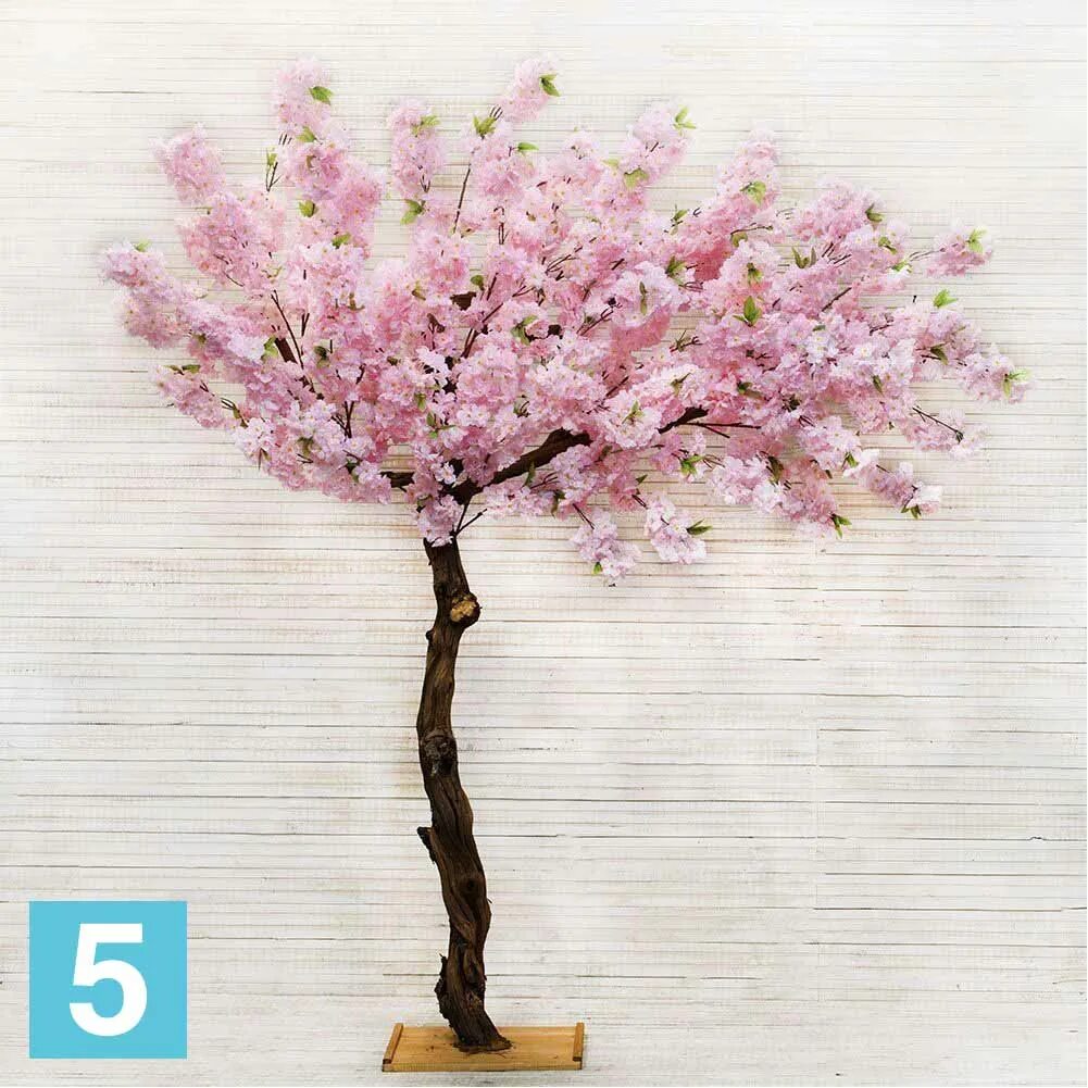 Фикус Сакура. Декоративное дерево Сакура. Искусственное дерево Сакура. Искусственное розовое дерево.