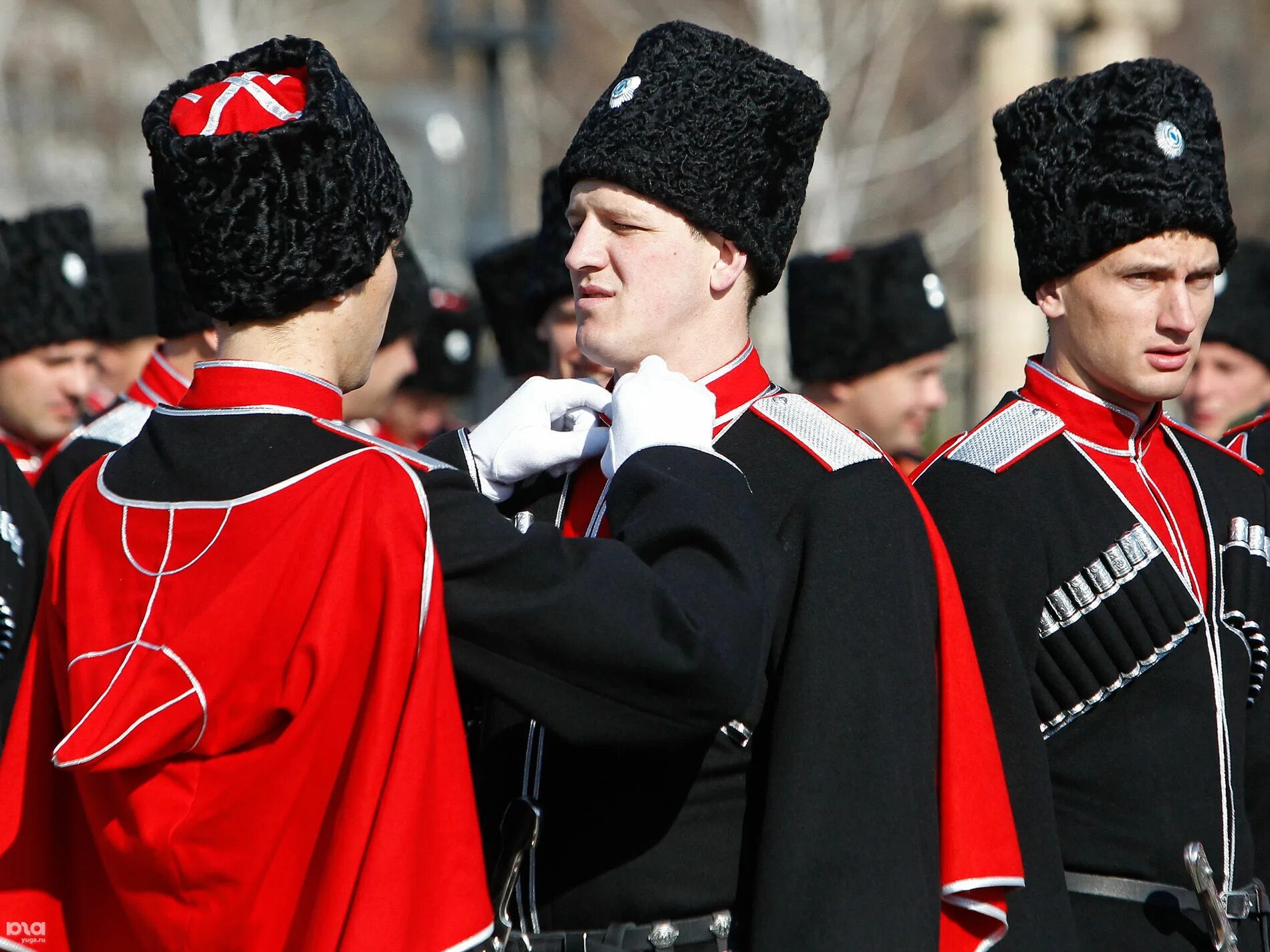 Выехали казаки