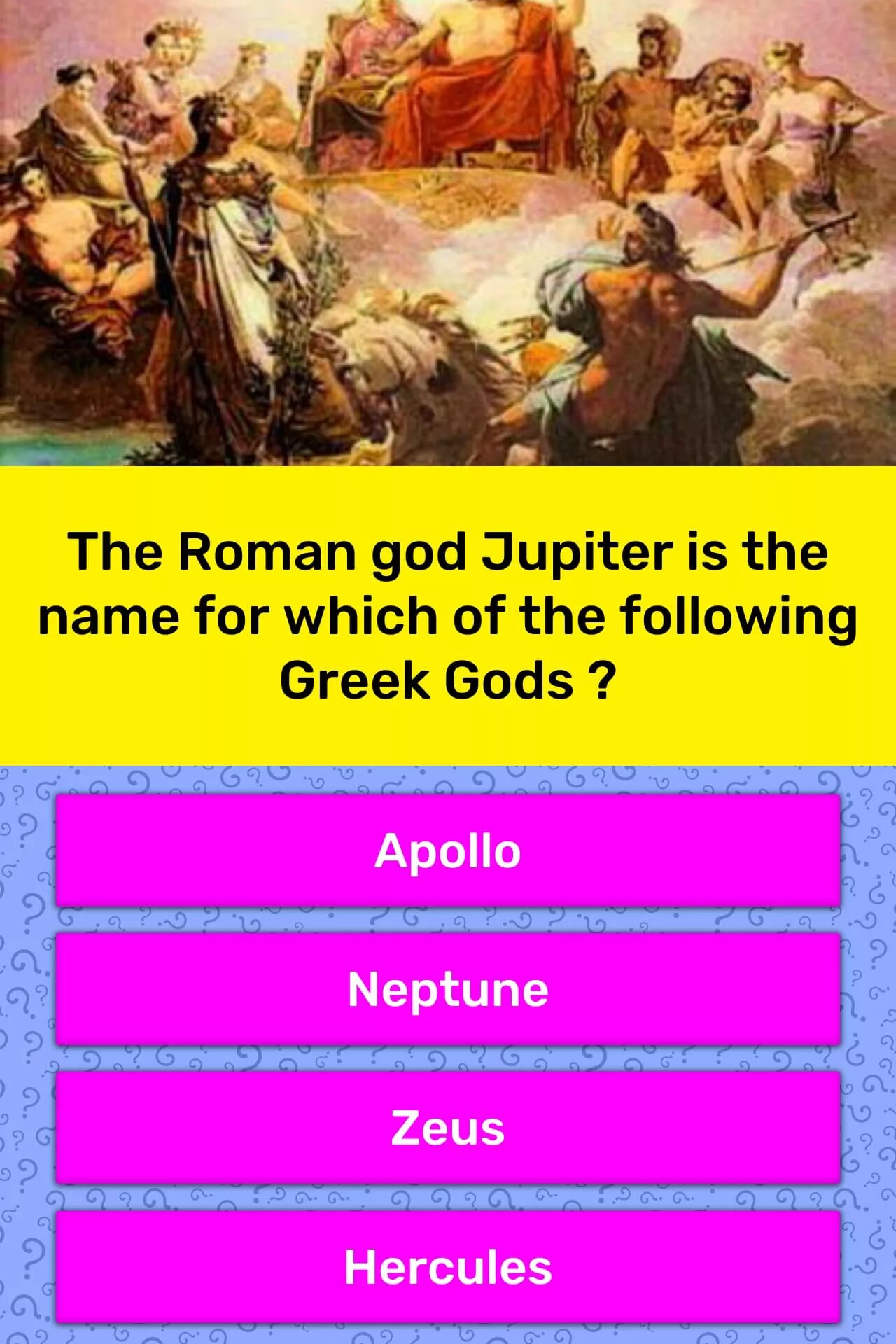 God Jupiter facts. Roman Gods Jupiter Neptune Apollo. What Words come from the names of Roman Gods. Roman gods