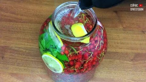 Компот из смородины и мяты
