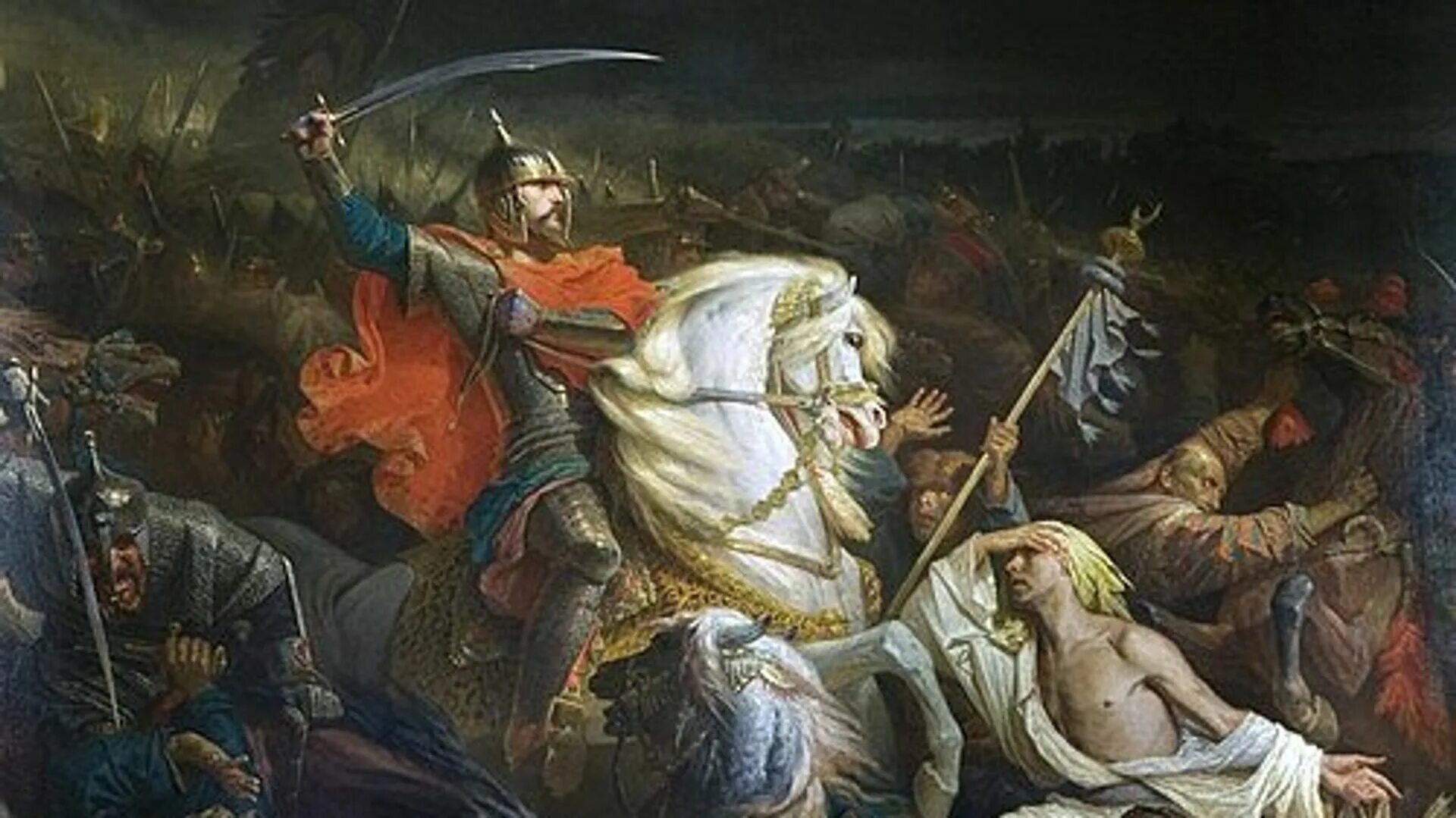 Куликовская битва адольф ивон 1859. 1380 куликовская битва. Картина сергей присекин «куликовская битва». Победа дмитрия донского над мамаем. Пересвет куликовская битва.