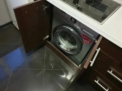 Стиральная машинка с плитой